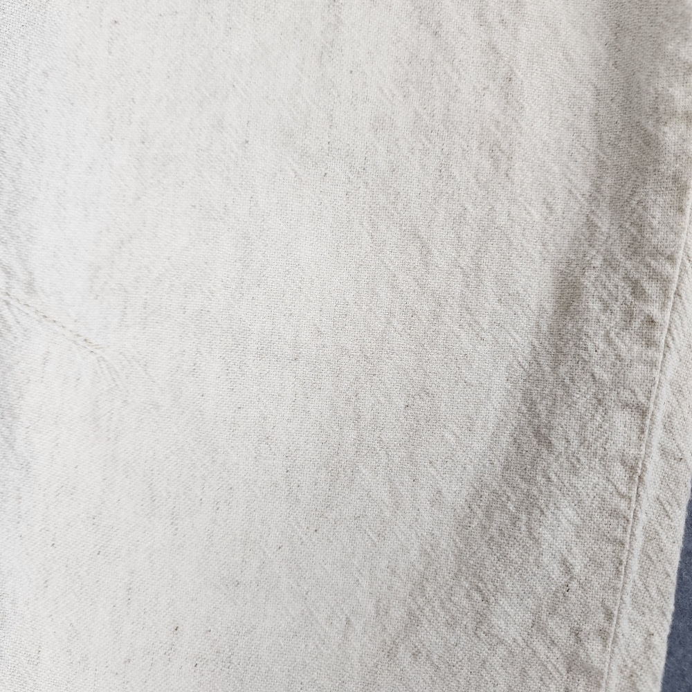 Zara Cream Drawstring Joggers Cotton/Linen Blend Size Medium - Picture 6 of 12